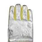 EN407 4 Layers Palm Heat Resistant Work Gloves Aluminized Back And Cuff